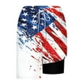 thumbnail image 7 of cllios Mens American Flag Swim Trunks with Compression Lining Quick Dry USA Patriotic Board Shorts 4th of July Lightweight Drawstring Swimwear Bathing Suits, 7 of 7