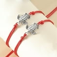 thumbnail image 3 of SIfdSeng 2Pcs Turtle Bracelet Back to School Gift Bracelet Plus Card Back to School Gifts Bracelet Set for 2 First Day of School Bracelet Mommy and Me Bracelets for Mother, 3 of 5