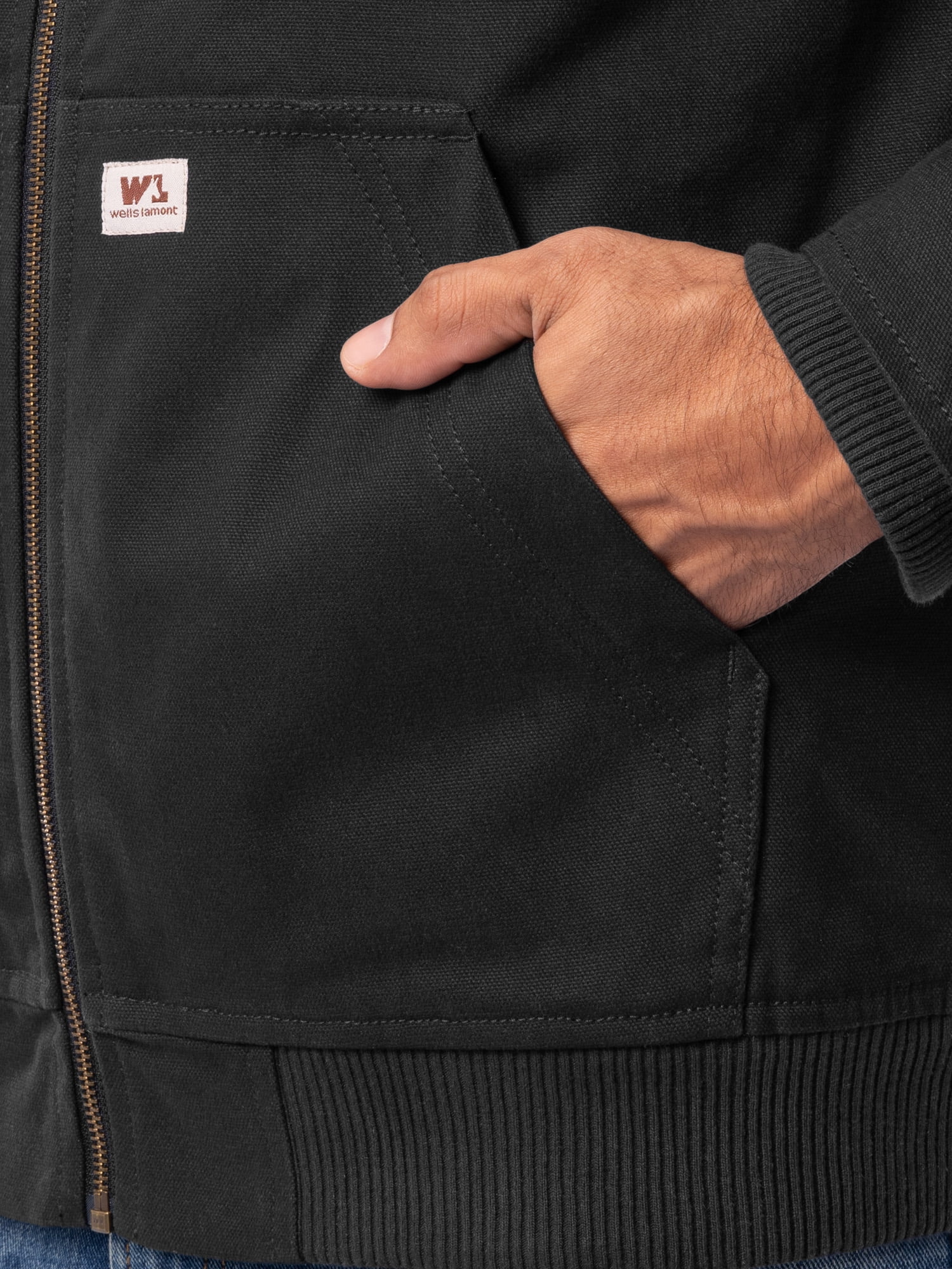 Free Shipping! Wells Lamont Men's Insulated Duck Quilted Full Zip