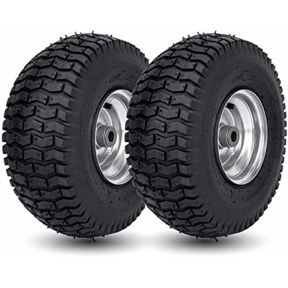 15x6.00-6 Lawn Mower Tire and Wheel Front Tire Compatible with John Deere Craftsman Husqvarna Riding Mowers Lawn Tractors$$Tools