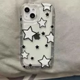 thumbnail image 3 of Funda de teléfono con dibujo de perro lindo coreano para iPhone 14 13 11 12 Pro Max 7 8 Plus X XR XS TPU suave transparente estética trasera, 3 of 5