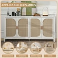 thumbnail image 7 of Oubayajia Rattan Sideboard Buffet Cabinet, Accent Cabinet with Adjustable Shelf, 1 Pack, 59.1" W x 30.3" H x 13.8" D, 7 of 7