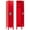 Red, variant on KAER Metal Locker with 3 Doors 66“ Storage Locker for Employees andstudent with Card Slot Lockable Steel Locker for School Gym Home Office Staff