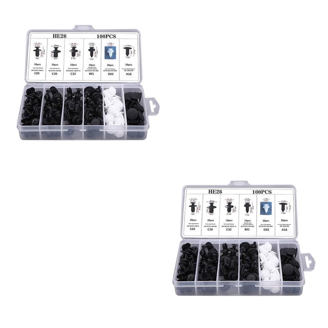 Speravity Clip de sujeción automático mixto para carrocería de coche, Pin de remache, parachoques para puerta, Kit de retenedor, accesorios para coche, Tipo 1 2piezas Speravity CBP111429