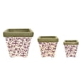 thumbnail image 1 of Esschert Design AC01 Vieux Pots de Fleurs à Nidification Carrée en Céramique&44; Bleu & Blanc - Lot de 3, 1 of 1