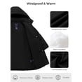 thumbnail image 6 of Wantdo Girl's Coat Recycled Winter Coat Warm Winter Jacket Hooded Puffer Coat Black 10/12, 6 of 8