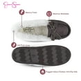 thumbnail image 3 of Jessica Simpson Girls Micro Suede Moccasin Indoor Outdoor Slipper Shoe, 3 of 9