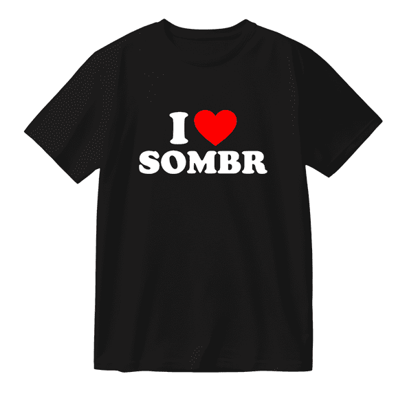 I Love Sombr Cotton Tee Unisex Round Neck Short Sleeve Fashion Casual T-shirt