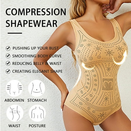 IDALL Thong Shapewear Tummy Control Tube Tops for Women with Built in Bra Bodysuit Straplesshortie Body with Removable Straps Sexy Lingerie for Women Plus Size Lingerie for Curvy Women Yellow M