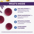 thumbnail image 3 of ZzzQuil PURE Zzzs Melatonin + Magnesium Sleep Aid Gummies, 2mg, Mixed Berry, 60 Count, 3 of 8