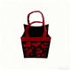 thumbnail image 4 of Bolsa de regalo navideña de tela negra con estampados festivos | Bolsa reutilizable para dulces y decoración navideña | 14 x 10 x 17 cm, 4 of 6