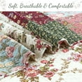 thumbnail image 5 of Country Vintage Farmhouse Multicolor Floral Paisley Patchwork Cotton Queen 3 Piece Quilt Bedding Set, 5 of 7