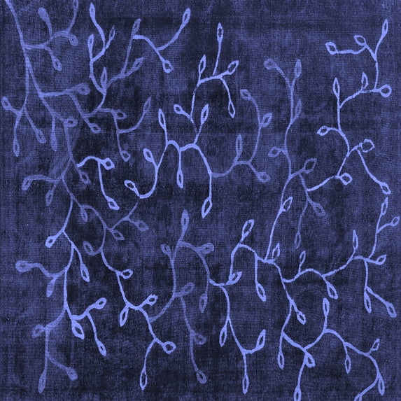 Ahgly Company Indoor Square Persian Blue Bohemian Area Rugs, 8' Square