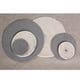thumbnail image 2 of Manteles individuales para mesa de comedor, tapete trenzado de algodón para servir en cocina, 9,5 pulgadas de diámetro, gris oscuro Sharpla Mantel individual redondo trenzado de algodón, 2 of 6