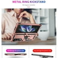 thumbnail image 5 of Designed for Samsung Galaxy Z Fold 4 5G Case, Military Grade Protective Phone Case Cover with Enhanced Metal Ring Kickstand [Support Magnet Car Mount] Compatible with Z Fold 4 5G, Rosegold, 5 of 9