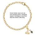thumbnail image 2 of Delight Jewelry Gold-tone Mini Fleur de Lis - Gold-tone Clip on Charm with Mini Year 2025, 2 of 4