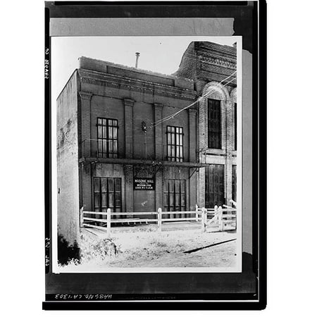 Historic Print, Masonic Hall & Store, Shasta, Shasta County, CA - 3, 16" x 20"