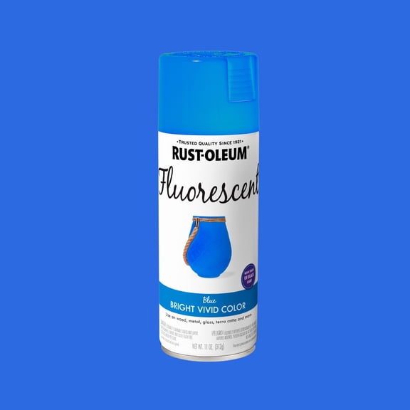 Blue, Rust-Oleum Fluorescent Spray Paint-398583, 11 oz