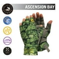 thumbnail image 2 of Glacier Outdoor Ascension Bay Sun Glove Unisex UV Protection Fingerless Summer Gloves, Gator Green S, 2 of 6