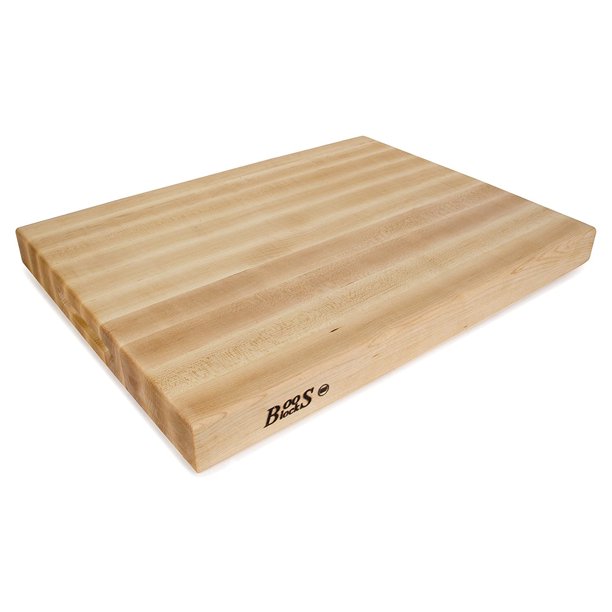 John Boos Maple Wood Edge Grain Reversible Cutting Board, 24 x 18 x 2.