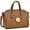 Coffee, variant on Women's Fashion Handbags Top Handle Tote Bags Vegan Leather Shoulder Purses, Black