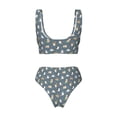 thumbnail image 5 of Daiia Cute Cats And Dogs Women's Bikini Set Two Piece Swimsuit High Waisted Bikini Adjustable Straps Bikini Perfect for Beach, Pool, and Summer Vacation-X-Large, 5 of 9