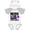 White & Heather w/ Ears, variant on Inktastic Never Lose Hope Epilepsy Awareness with Balloons and Purple Ribbon Boys or Girls Baby Bodysuit