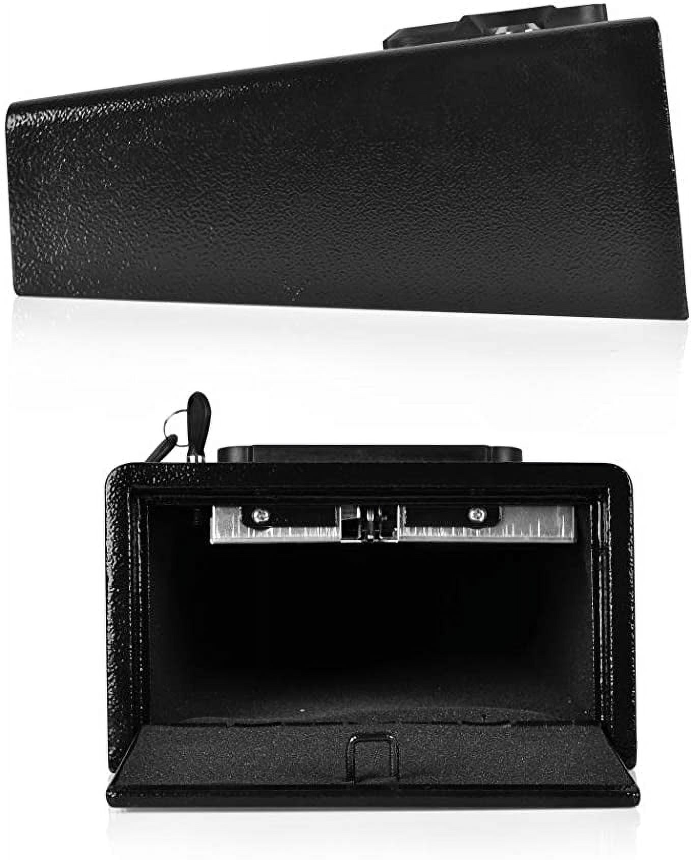 SereneLife Updated Electronic Gun Safe, Alloy Steel Drop Safe - Includes Keys - SLSFE26PS