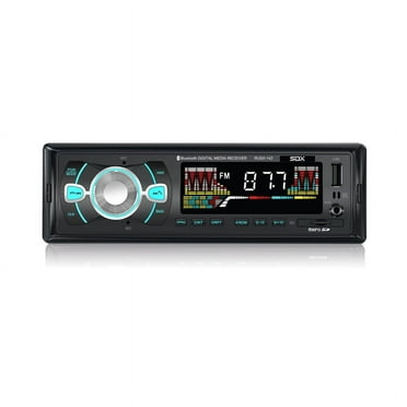 PYLE PLR14MPF - In-Dash AM/FM-MPX MP3 Shaft Style Dual Knob Radio w/USB ...