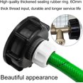 thumbnail image 4 of Adaptadores de tapa de tanque IBC de plástico, conector rápido S60x6 y adaptadores de unión roscada de tanque de agua de 1/2" para jardín doméstico, color negro, 3 piezas - DKSFJKL, 4 of 5