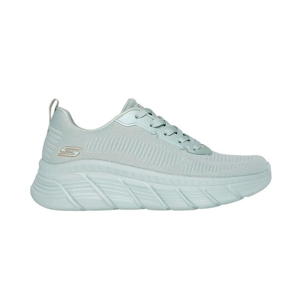 Tenis Skechers Bobs B Flex Hi Mujer Comodo verde 23.5