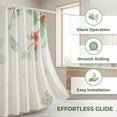 thumbnail image 6 of REGALWOVEN Cute Print Shower Curtain Sets, Waterproof Fabric Bath Curtain with 12 Hooks, Fresh Pastoral Style for Bathroom Decor Green Leaves 71"W x 71"L, 6 of 7