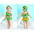 thumbnail image 2 of Younger Tree Toddler Baby Girl Bikini Swimsuits Set Summer Beach Swimwear 3 Piece Bathing Suit for 12-18 Months, 2 of 6