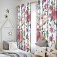 thumbnail image 5 of Blackout Kids Curtains,Pioneer Flower Floral Print Pattern Childrens Insulated Curtains Set Of 2,Bedroom Essentials,Toddler Room Decor 52"x84", 5 of 5