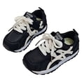 thumbnail image 3 of Boy Shoes Athletic Running Fashion Sneakers Walking Breathable Kids Girls Fitness Tennis Shoes (Toddler/Little Kid/Big Kid),Black, 3 of 3