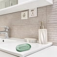 thumbnail image 4 of Wosthever Soporte de esponja sin perforaciones, bandeja de drenaje de agua, caja de almacenamiento autoadhesiva, organizador de bañera para Juegos de accesorios de baño Verde, 4 of 5