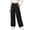 Black, variant on Xaqiouau Girls Cargo Pants Wide Leg Loose Fit Elastic Waist Casual Trousers with Side Pockets Kids Streetwear Full Length Pants School Daily Wear Light Blue 10-11Years