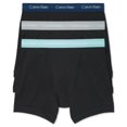 thumbnail image 1 of Calvin Klein - Calzoncillos tipo bóxer para hombre, elásticos, paquete de 3, multicolor, grande Calvin Klein  Calzoncillos boxer, 1 of 2