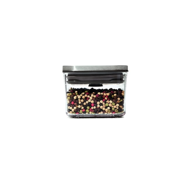 Recipiente OXO Steel POP Small Square de 0,4 L para hierbas secas