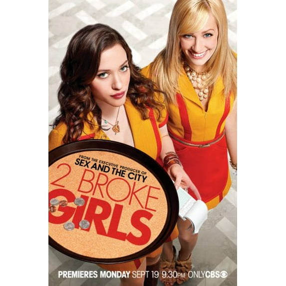 2 Broke Girls Poster 27Inx40In for any room 27x40 Multi-Color Square Adults Poster Time