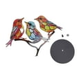 thumbnail image 2 of Adornos de Hierro Con Pájaros Coloridos, Decoración de Pájaros de Metal Vívido Para El Hogar, Oficina, Descritorio, Sala de Estar, Entusiastas del Arte En Vidrio, 2 of 7