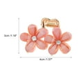 thumbnail image 4 of Unique Bargains 1 Pc Fashion Double Flower Hair Clips Hairdo Clip Pink, 4 of 5