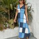 thumbnail image 3 of Abstract Geometrical Vestido Sin Mangas Vestidos Para Mujer, Vestido Suelto De Verano 2025, 3 of 5
