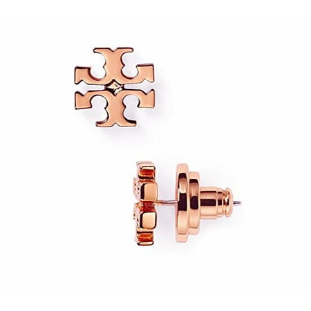 Tory Burch Small T Logo Stud Earrings In Rose Gold With Tory Burch Small T Logo Stud Earrings In Rose Gold With Dust Cover