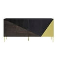 thumbnail image 4 of Console Entry Table Sideboard Cabinet, Black Gold, Wood, Metal, Mid Century Living Lounge Cafe Lobby Hospitality Restaurant, Modern Contemporary HB36018, 4 of 10