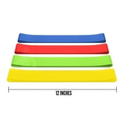 Resistance Bands Exercise Loops - 12-inch Workout Bands for Physical Therapy Rehab Stretching Fitness Yoga