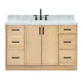 thumbnail image 6 of Ariel K55CWRVOWHT Kelly 54" Free Standing Single Basin Vanity Set - White, 6 of 7