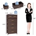 thumbnail image 3 of Crestlive Products Brown 6-Drawer Dresser Chest Vertical Storage Tower, 3 of 8