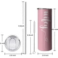 thumbnail image 3 of Wifey Tumbler for Bride to Be,Double Wall Stainless Steel Vacuum Insulated Water Botter Cups- Gifts for Bridal Shower,Bachelor Party,Bachelorette,Engagement,Wedding (20 oz, wifey), 3 of 5