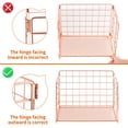 thumbnail image 4 of Organizador de escritorio Lavatino Rose Gold con cajón, 4 bandejas de metal, 4 of 7